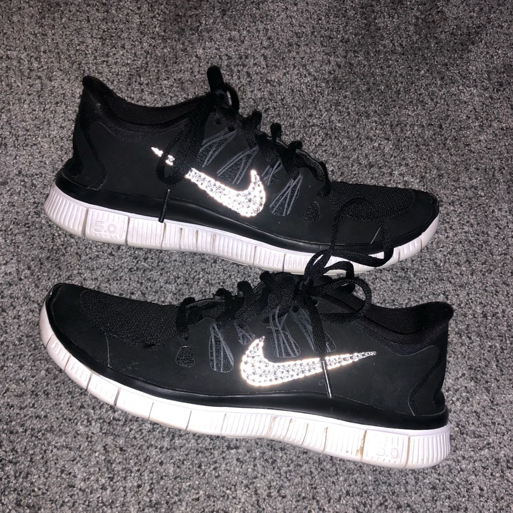 Nike shoes with diamond swoosh.